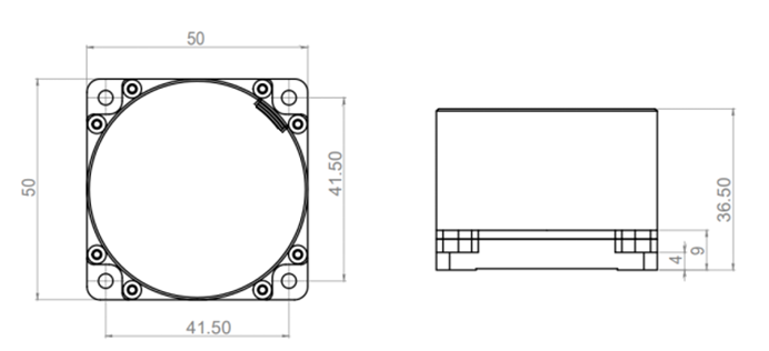 Fiber Optic Gyroscope Dimensions