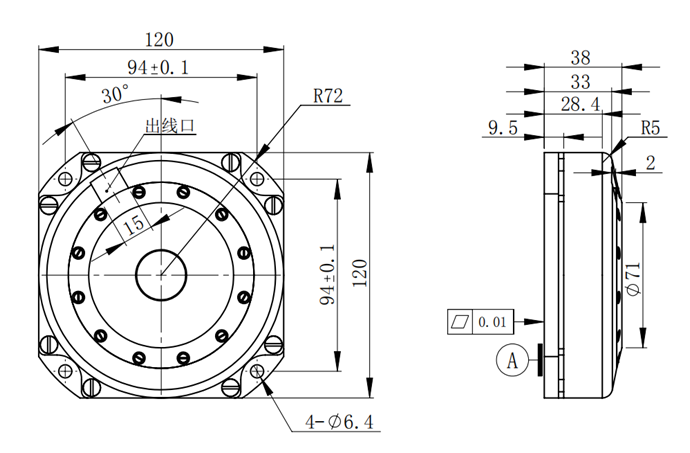 Fiber Optic Gyroscope Dimensions