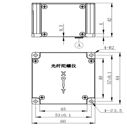 Fiber Optic Gyroscope Dimensions