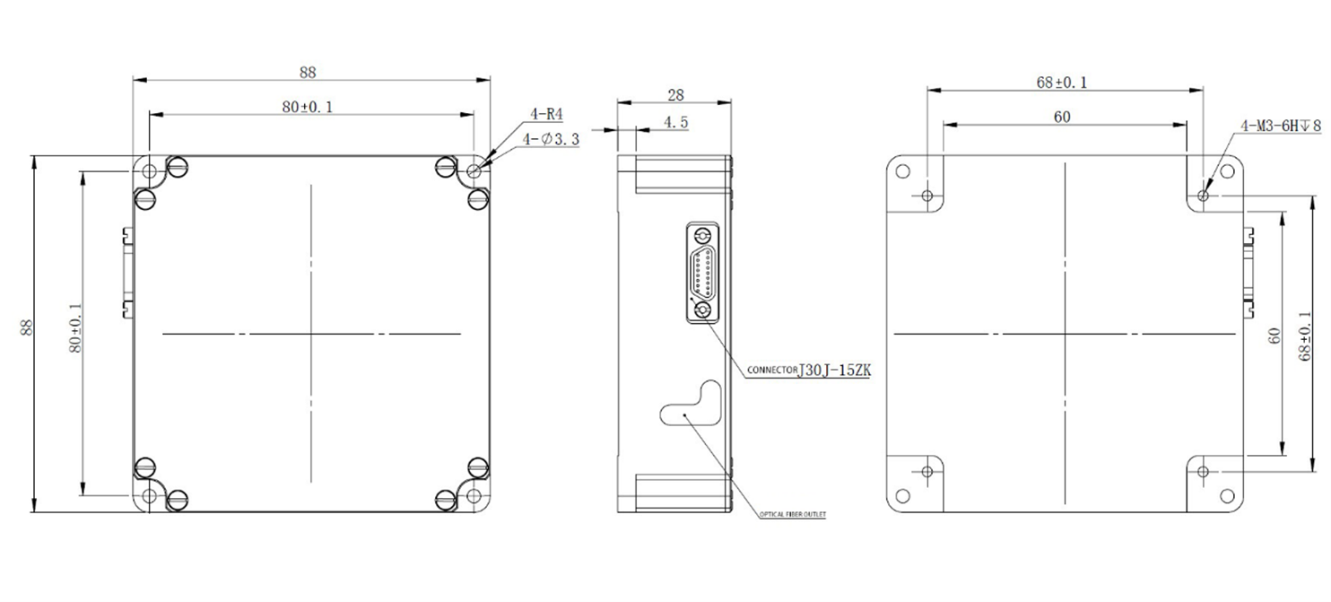 Fiber Optic Gyroscope Dimensions