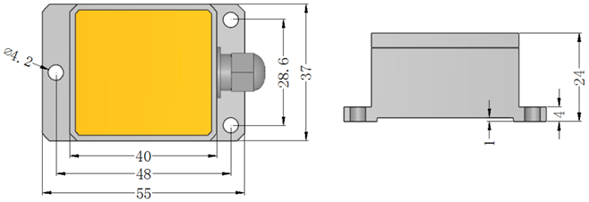 2D electronic compass Dimensions