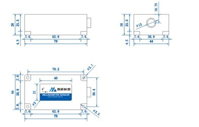 inclination sensors Dimensions